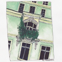 Balkon Paris von Franziska Staerkle